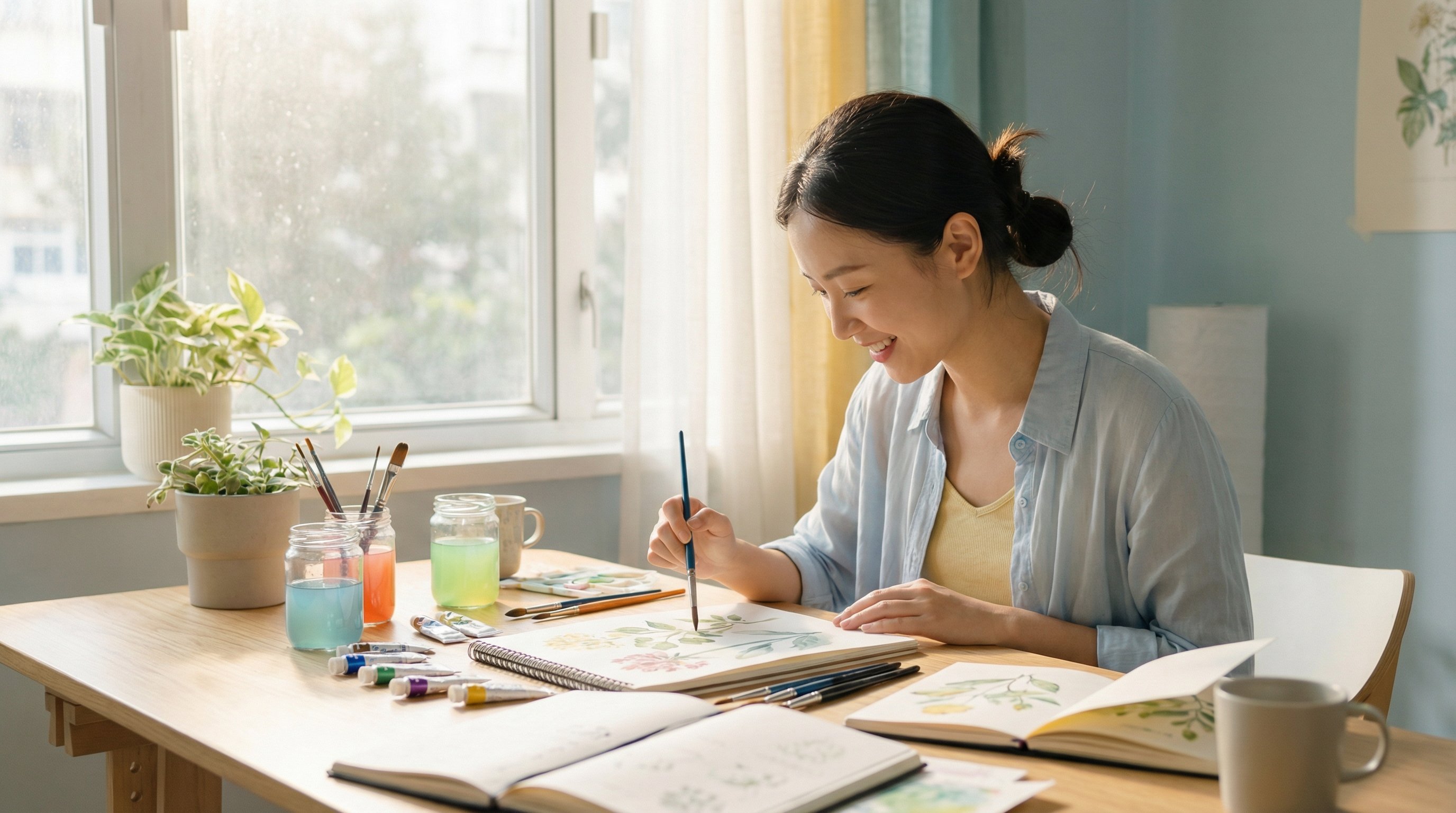 人兽传媒 - 水彩绘画教程